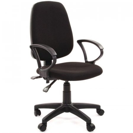 Кресло офисное Easy Chair 318 черное (ткань, пластик)