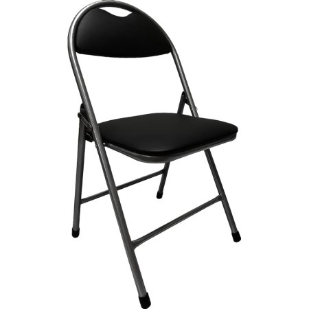 Стул складной Нортон черный (искусственная кожа, металл)