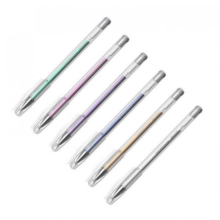 Набор гелевых ручек ErichKrause R-301 Metallic 6 цветов (толщина линии  0.6 мм)