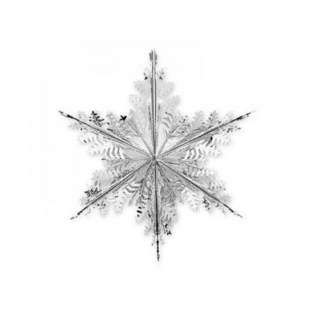 Снежинка для декорирования Веселая Затея серебристая 40 см