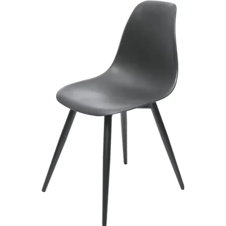 Стул обеденный Комус Eames Plast чёрный (пластик, металл)