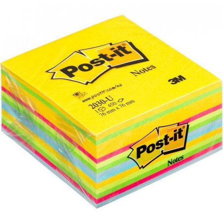 Стикеры Post-it 76х76 мм 6 цветов неоновые 450 листов