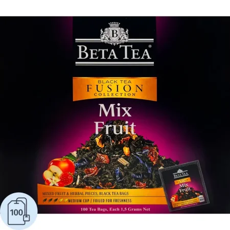 Чай чёрный Beta Tea Fusion Mix Fruit 100 пакетиков