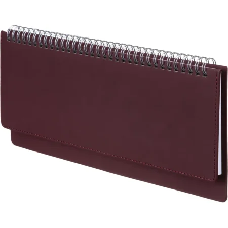 Планинг датированный 2026 год Attache Velvet искусственная кожа Soft Touch 64 листа  бордовый