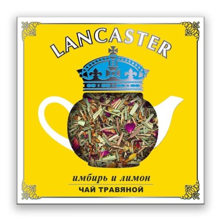 Чай подарочный Lancaster листовой травяной Имбирь и лимон 75 г