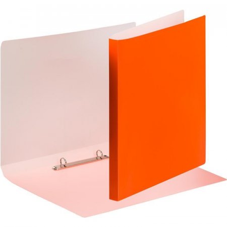 Папка на 2-х кольцах Attache Neon А4 18 мм оранжевая до 150 листов  (пластик 0.5 мм)