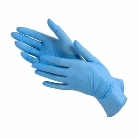 Перчатки медицинские смотровые нитриловые Safe and Care нестерильные  неопудренные голубые размер XL (200 штук в упаковке)