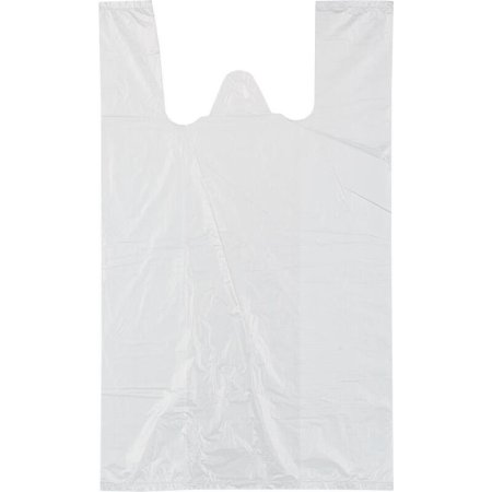Пакет-майка ПНД 12 мкм белый (25+12x45 см, 100 штук в упаковке)