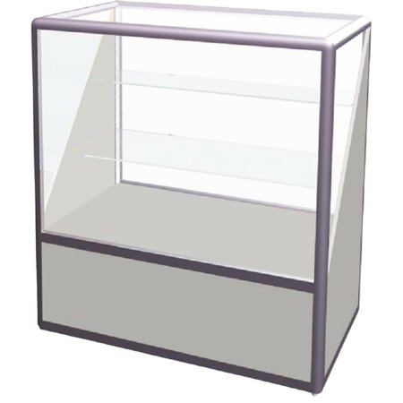 Прилавок LW III-5092 SS со стеклом (белый/прозрачный, 920х500х950 мм)