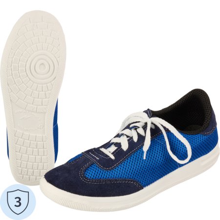 Кроссовки рабочие 09113-2 ПУ из велюра/сетки синие размер 35 (09113-2)
