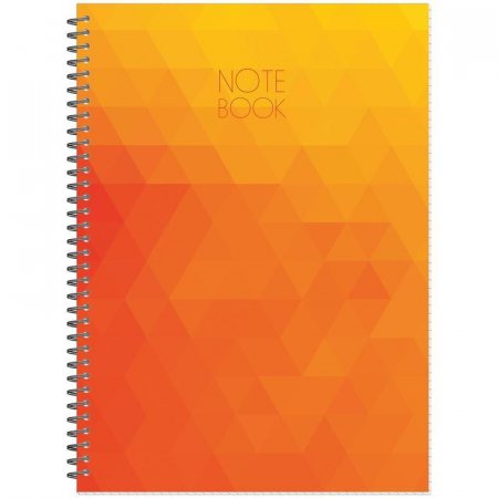 Тетрадь общая Attache Cristal А4 80 листов в клетку на спирали (обложка  оранжевая)
