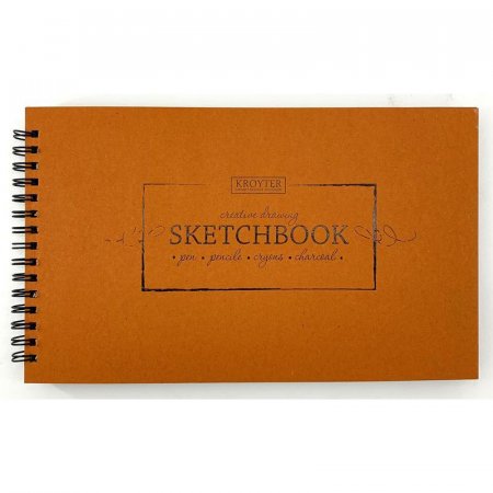 Скетчбук для эскизов Kroyter Kraft 145х240 мм 40 листов