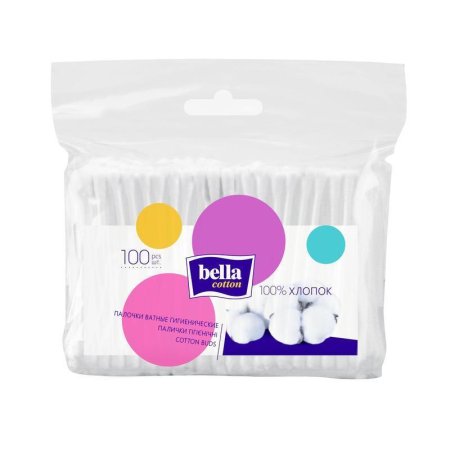 Палочки ватные Bella cotton 100 штук в упаковке