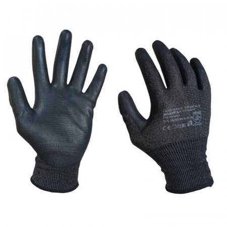 Перчатки рабочие с защитой от порезов с полиуретановым покрытием Scaffa  (класс вязки 18, размер 11, XXL, DY1850-PU)