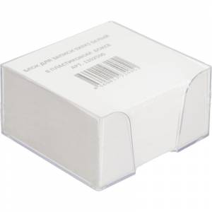 Блок для записей 90x90x50 мм белый в боксе (плотность 80 г/кв.м)