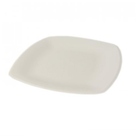Тарелка одноразовая пластиковая 300х300 мм белая 12 штук в упаковке АВМ-Пластик