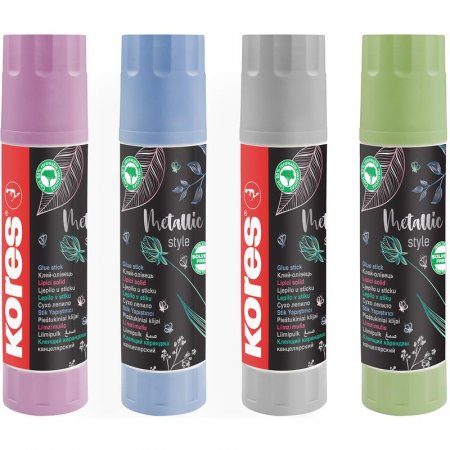 Клей-карандаш Kores Metallic Style 20 г (в ассортименте)