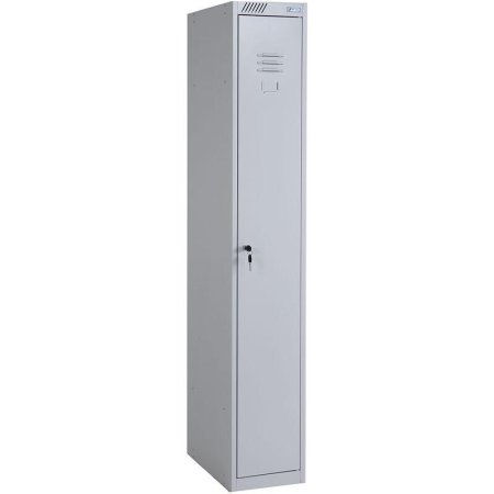 Шкаф для одежды металлический ШРС11-400 (серый, 400х500х1850 мм)