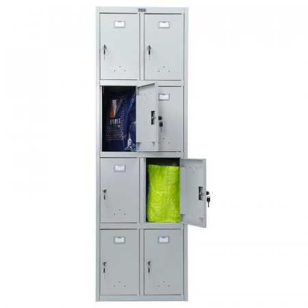 Шкаф для сумок Практик Стандарт LS-24 на 8 ячеек (575х500х1830 мм)