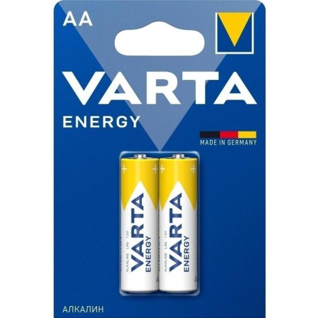 Батарейка AA пальчиковая Varta Energy (2 штуки в упаковке, 4106229412)