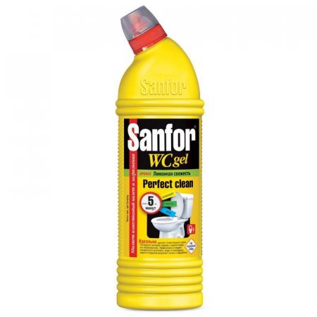 Средство для сантехники Sanfor WС гель Лимонная свежесть 750 г