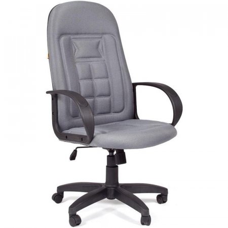 Кресло для руководителя Chairman 727 светло-серое (ткань/пластик)