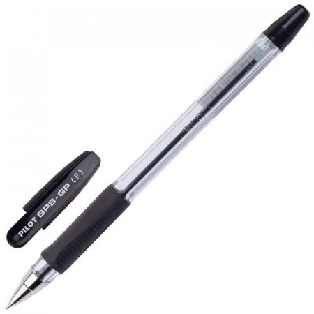 Ручка шариковая неавтоматическая Pilot B-BPS-GP-2B черная (толщина линии  0.22 мм, 2 штуки в наборе)