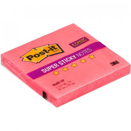 Стикеры Post-it 76x76 мм розовые неоновые 90 листов