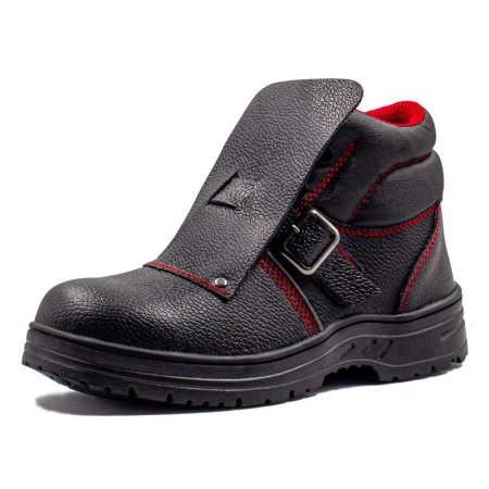 Ботинки сварщика 6210ТТС черные/красные нитрил из натуральной кожи с  металлическим подноском размер 40