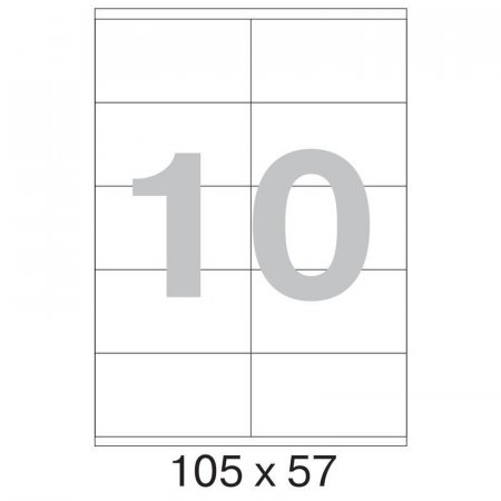 Этикетки самоклеящиеся Office Label белые 105х57 мм (10 штук на листе А4, 100 листов в упаковке)