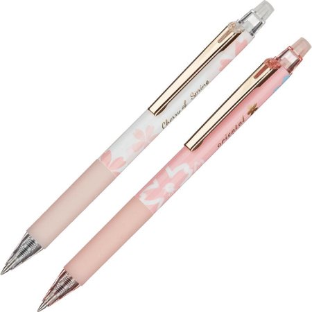 Ручка гелевая со стираемыми чернилами M&G Sakura Time синяя  (толщина линии 0.35 мм)