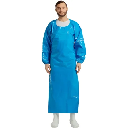 Фартук защитный Робин 2 полиуретановый синий 0.15 мм с рукавами