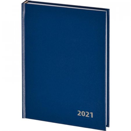 Ежедневник датированный 2021 год Attache Economy бумвинил A5 160 листов синий (147x206 мм)