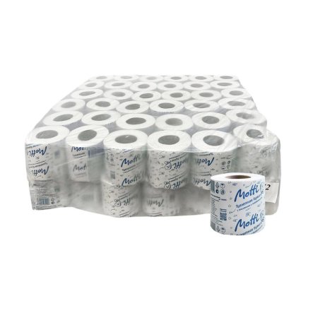 Бумага туалетная Motti 1-слойная белая (72 рулона в упаковке)