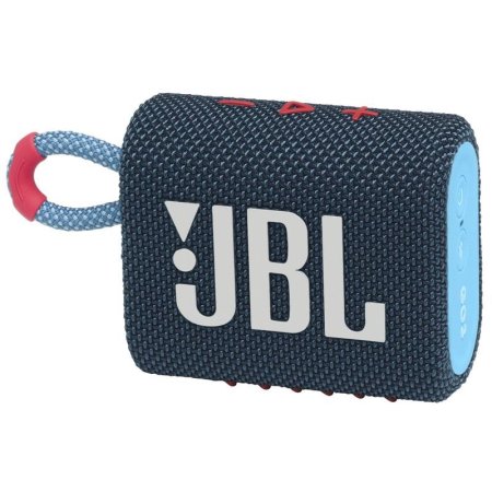Портативная колонка JBL GO 3 синяя/розовая (JBLGO3BLUP)