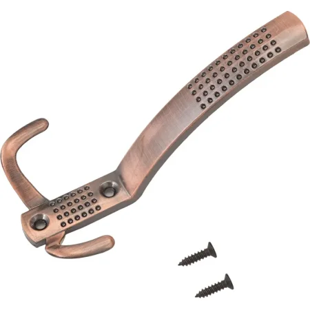 Вешалка настенная Стандарт 212 A AC старая медь (68х62х138 мм, 3 крючка)