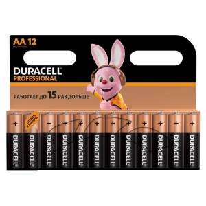 Батарейки Duracell Professional пальчиковые АА LR06 (12 штук в упаковке)