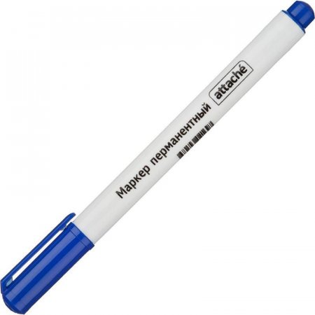 Маркер перманентный Attache синий (толщина линии 0.5 мм)