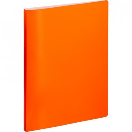 Скоросшиватель пластиковый Attache Neon А4 оранжевый до 120 листов   (толщина обложки 0.5 мм)