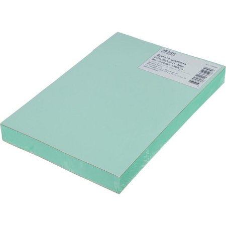 Бумага цветная для печати Attache Economy зеленая интенсив (А4, 80  г/кв.м, 250 листов)
