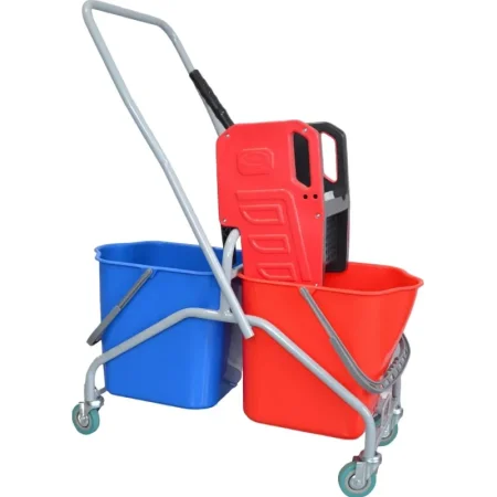Тележка уборочная  Эко-Форс 22EF/2 2-ведерная с отжимом 2x25 л
