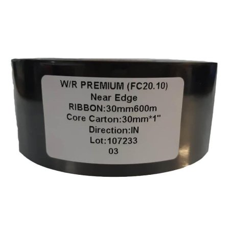Риббон Wax/Resin Premium black 30 мм х 600 м IN (диаметр втулки 25.4 мм)
