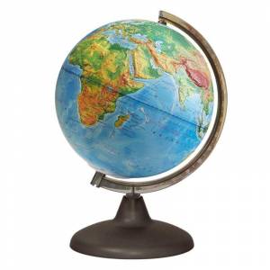 Глобус физический Глобусный мир рельефный 210 мм