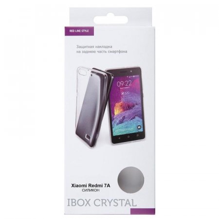 Чехол накладка Red Line iBox Crystal для Xiaomi Redmi 7A прозрачный  (УТ000018352)