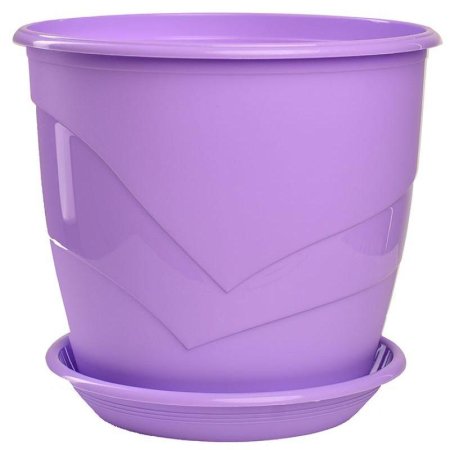Горшок Вещицы Венеция фиолетовый (19х19х17 см)
