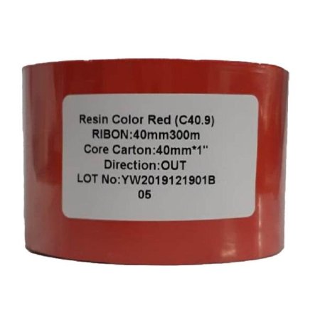 Риббон Resin Premium red 40 мм х 300м OUT (диаметр втулки 25.4 мм)