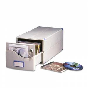Бокс для 30 CD/DVD Profi Office МВ-30 SL (серый, пластик)