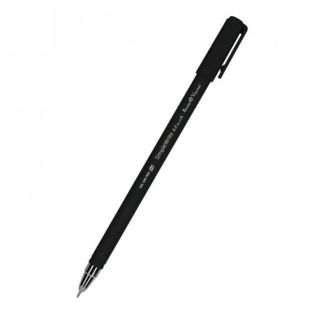 Ручка гелевая неавтоматическая Bruno Visconti SimpleWrite Black черная  (толщина линии 0.5 мм) (артикул производителя 20-0067)