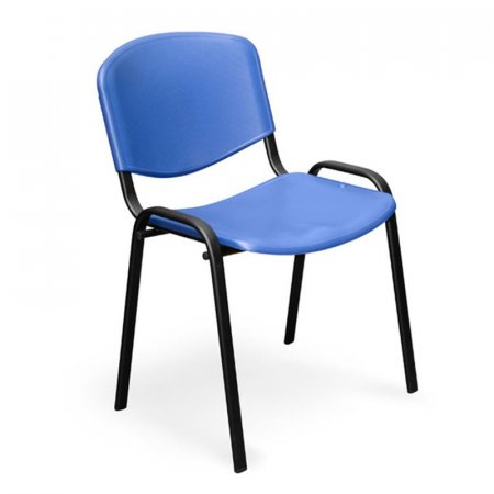 Стул офисный Easy Chair Изо синий (пластик, металл черный)