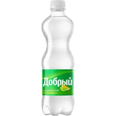 Напиток Добрый газированный с лимоном и лаймом 0.5 л Напиток Добрый газированный с лимоном и лаймом 0.5 л